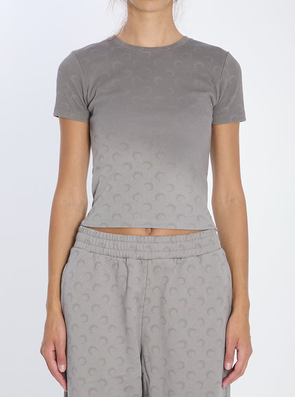 Marine Serre Faded Moon T-shirt Grey