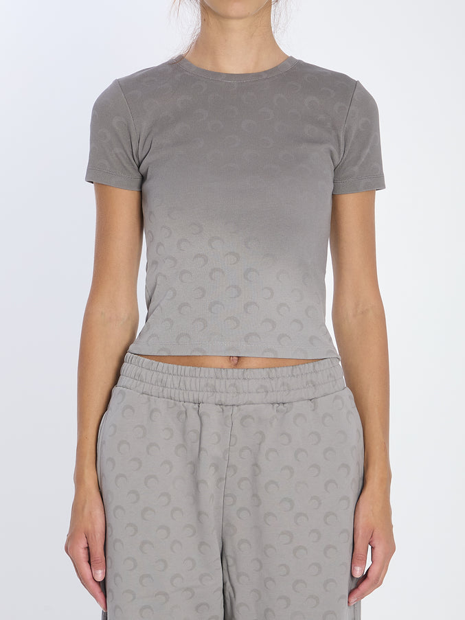 Marine Serre Faded Moon T-shirt Grey