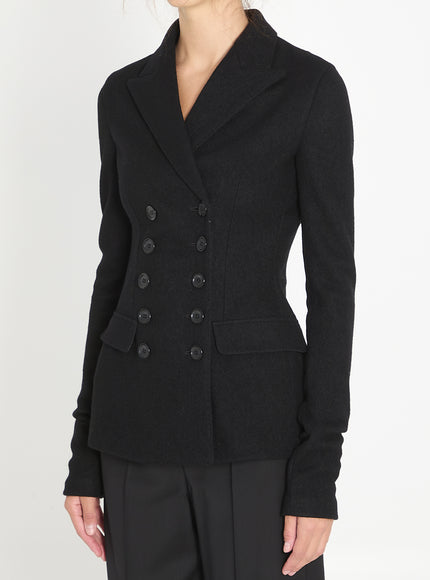 Dolce & Gabbana Double-breasted Jacket In Wool Cloth