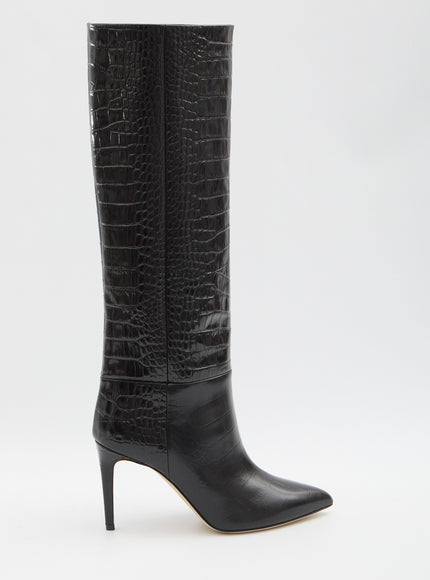 Paris Texas Stiletto Boots Black