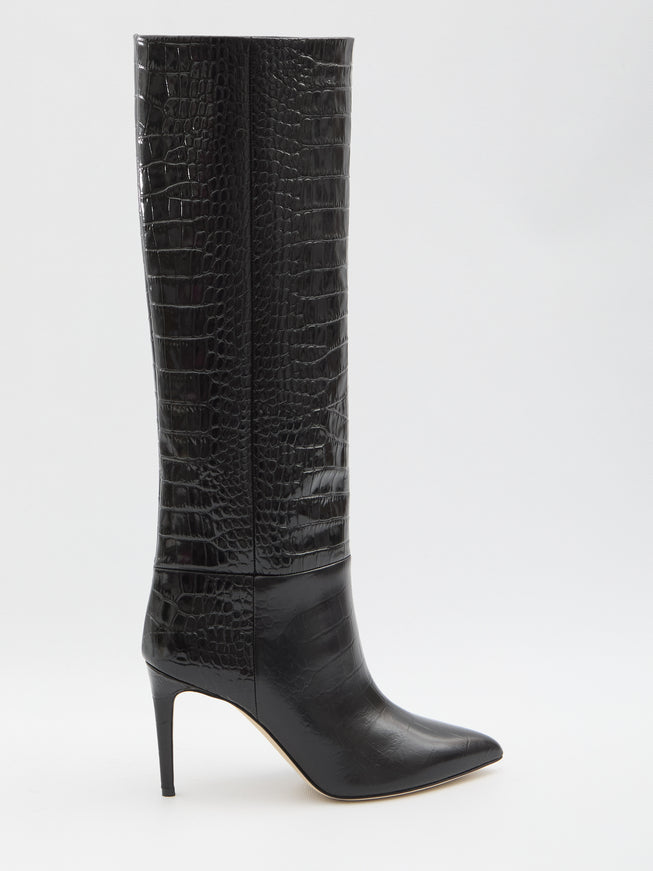 Paris Texas Stiletto Boots Black