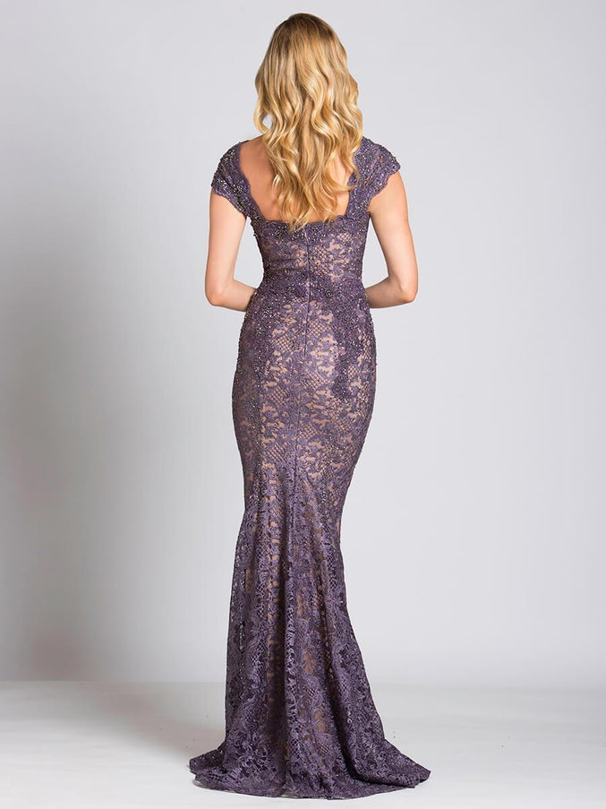 Lara New York 33491 Fitted Lace Mermaid Gown