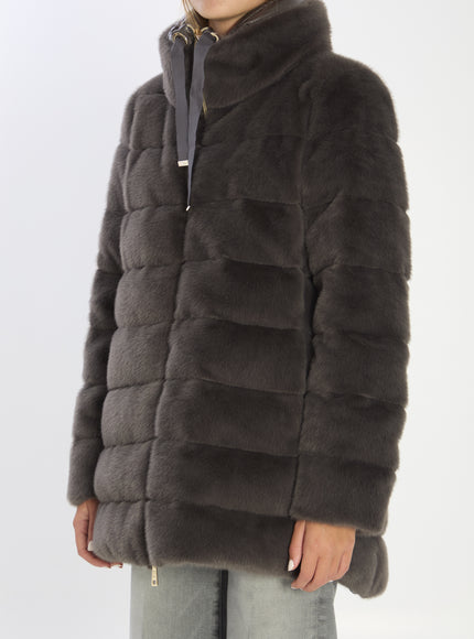Herno Faux Fur Down Jacket