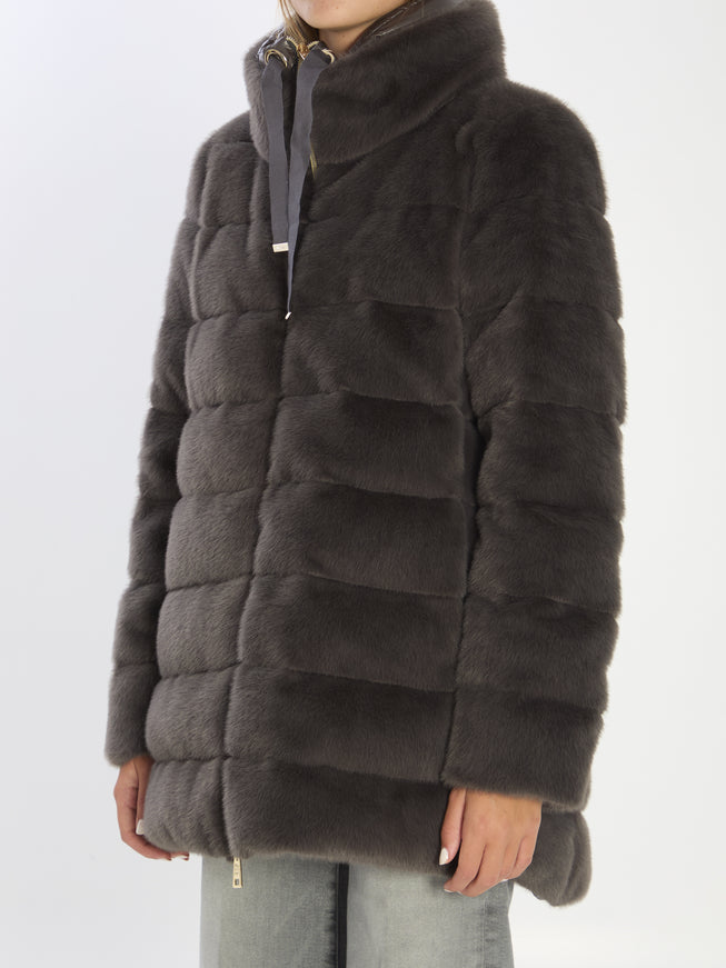 Herno Faux Fur Down Jacket