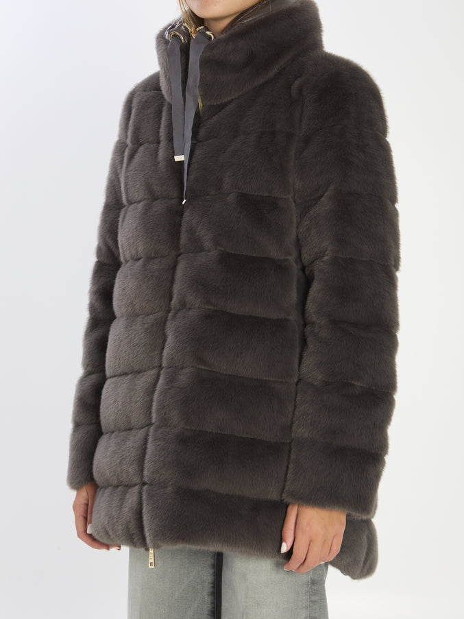 Herno Faux Fur Down Jacket