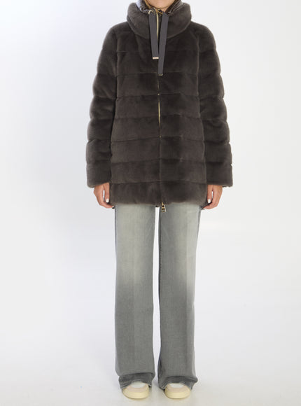 Herno Faux Fur Down Jacket