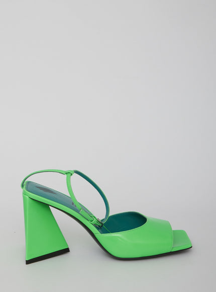 The Attico Green Piper Sandals Green