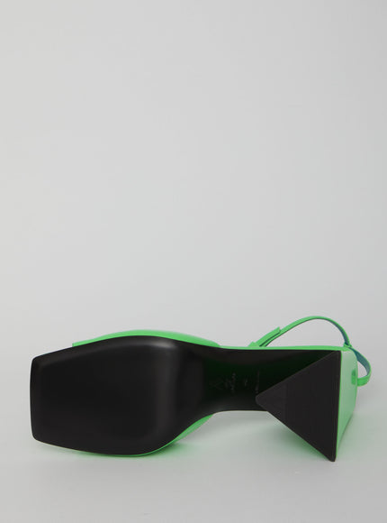 The Attico Green Piper Sandals