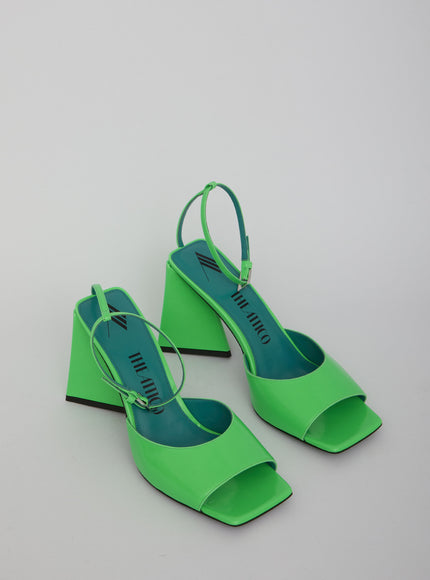 The Attico Green Piper Sandals