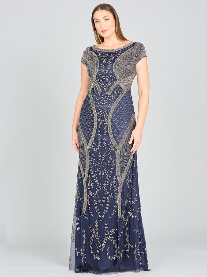 Lara New York 33609 Cap Sleeve Modestly Covered Dress