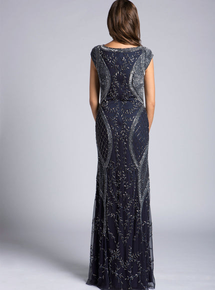 Lara 33609 - Cap Sleeve Modestly Covered Dress