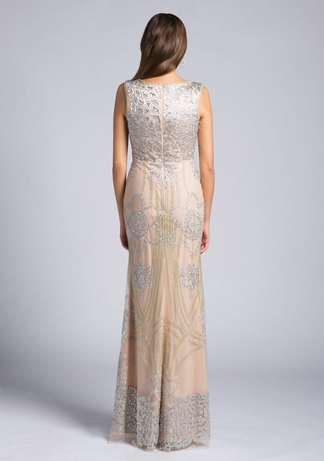 Lara New York 33622 Lace Beaded Gown
