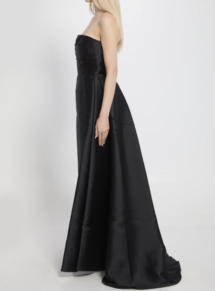 Solace London Tiffany Strapless Asymmetric Dress