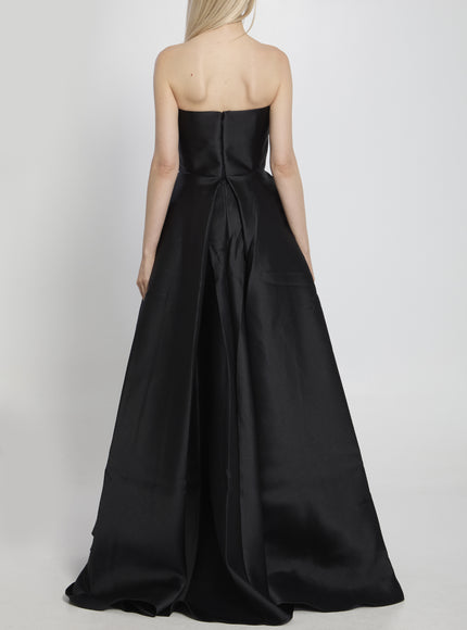 Solace London Tiffany Strapless Asymmetric Dress