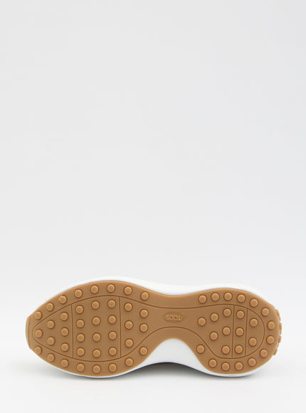 Tod's Sneakers In Fabric And Suede Leather