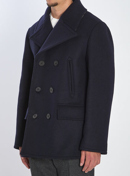 Burberry Pea Coat In Wool
