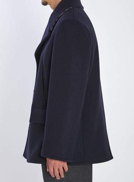 Burberry Pea Coat In Wool