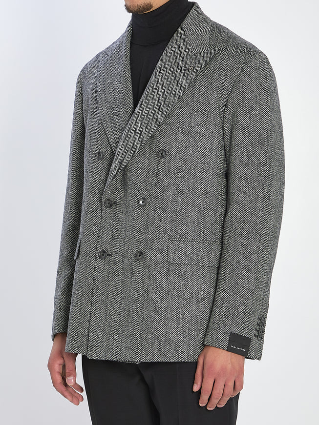Tagliatore Herringbone Double-breasted Jacket
