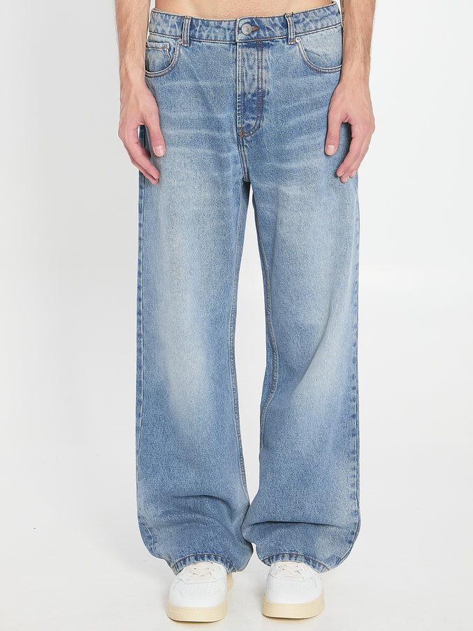 Ami Paris Large Fit Jeans Blue