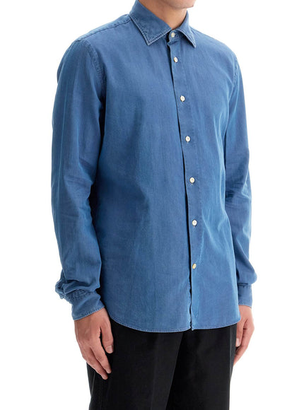 VINCENZO DI RUggIERO denim effect shirt