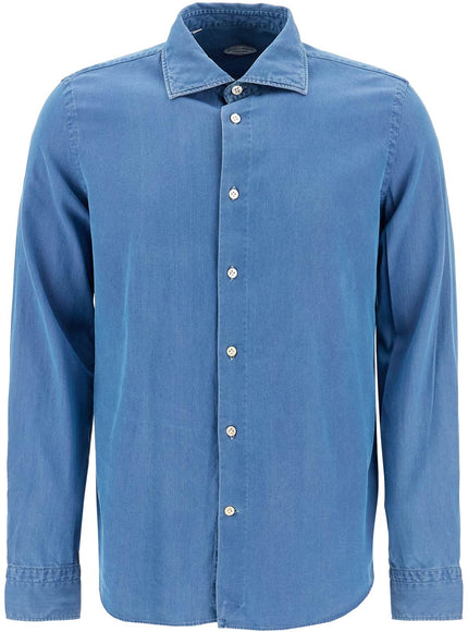 VINCENZO DI RUggIERO denim effect shirt