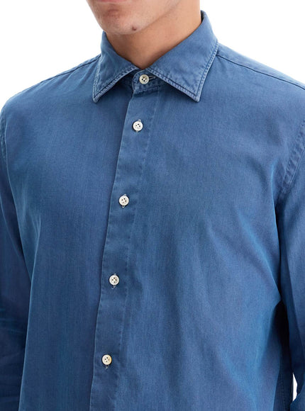 VINCENZO DI RUggIERO denim effect shirt