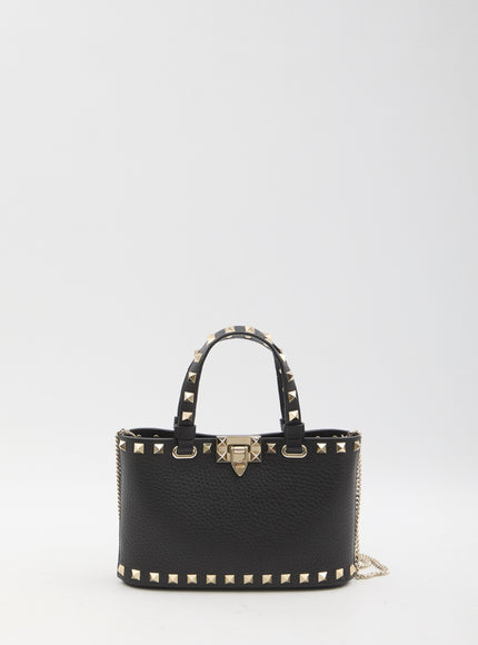 Valentino Garavani Rockstud Mini Shopping Bag QT Black