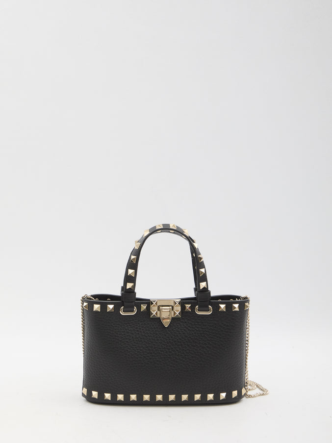 Valentino Garavani Rockstud Mini Shopping Bag QT Black