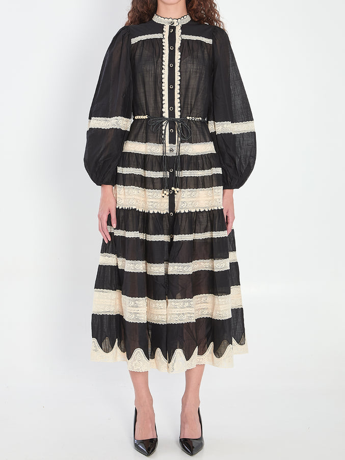 Zimmermann Rhiannon Billow Maxi Dress Black