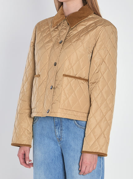 Burberry Cropped Quilted Jacket