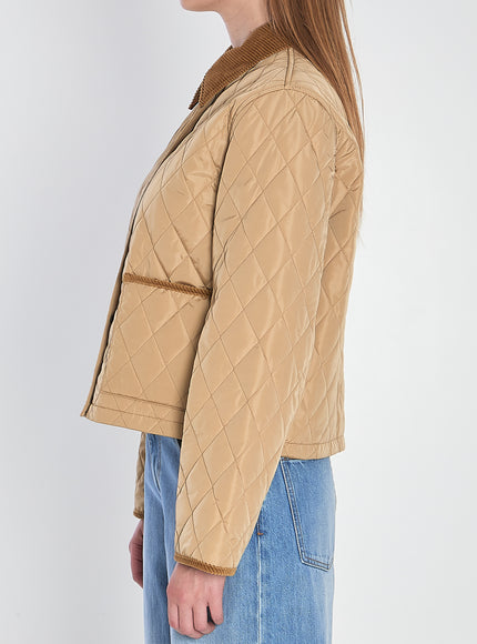 Burberry Cropped Quilted Jacket