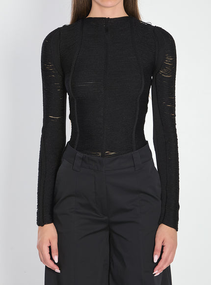 The Attico Black Sweater Black