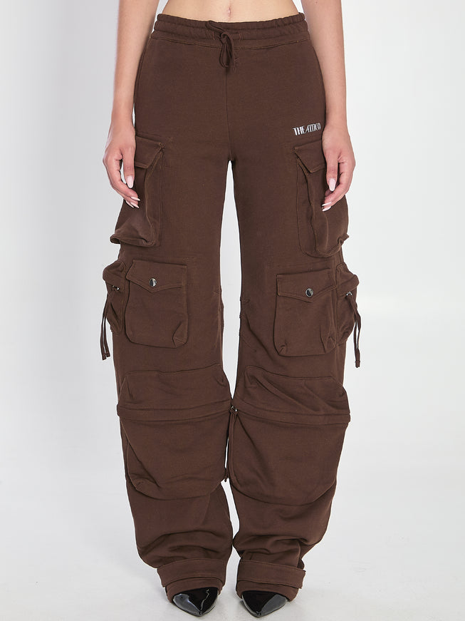 The Attico Cargo Fern Pants Brown