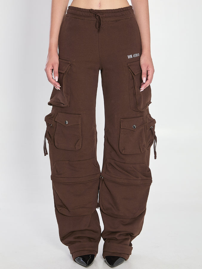 The Attico Cargo Fern Pants Brown