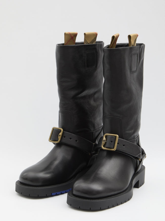 Burberry Saddle Boots