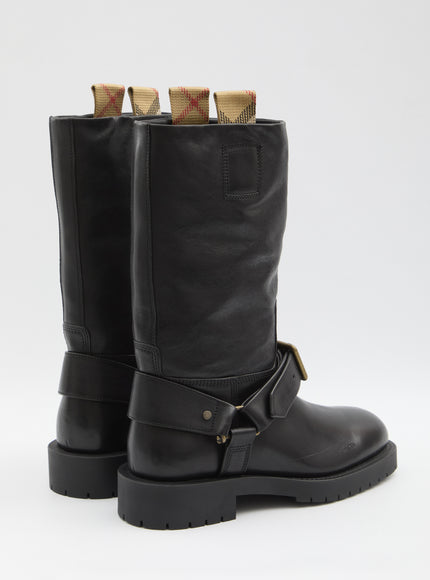 Burberry Saddle Boots