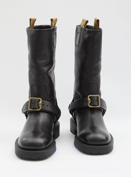 Burberry Saddle Boots