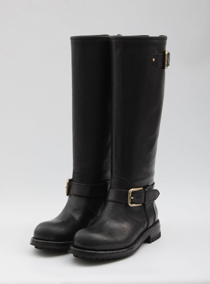 Dolce & Gabbana Leather Biker Boots