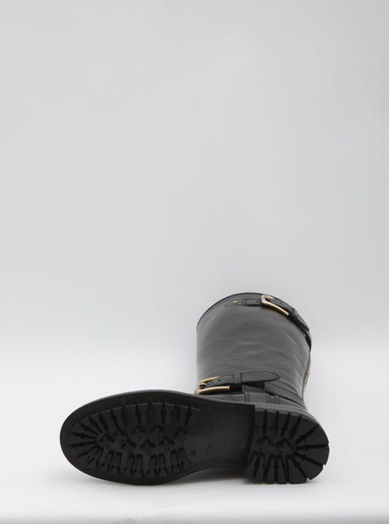 Dolce & Gabbana Leather Biker Boots