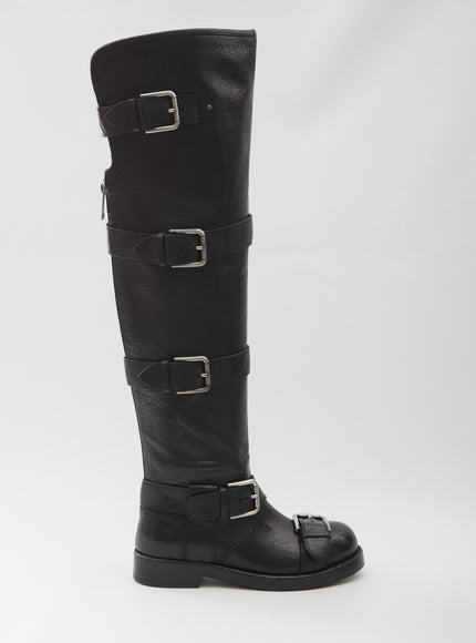 Dolce & Gabbana Horse Boots Black