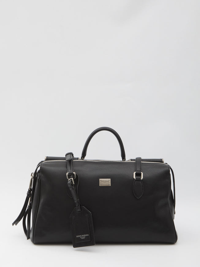 Dolce & Gabbana Vittoria Bag In Calf Leather QT Black