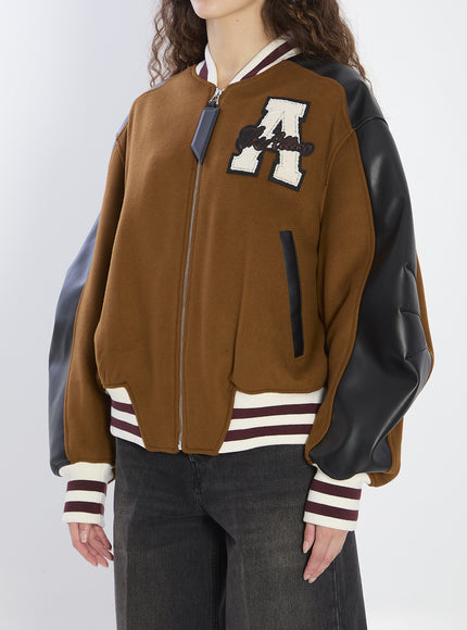 The Attico Camel Bomber Jacket