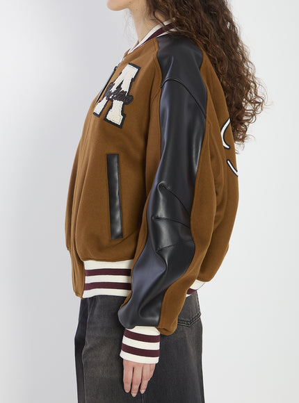 The Attico Camel Bomber Jacket