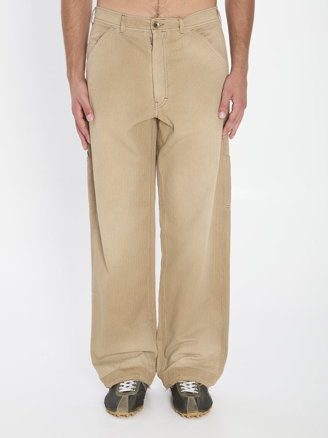Maison Margiela Beige Cargo Jeans Beige