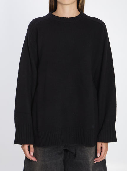 Loulou De Saison Safi Wool And Cashmere Sweater Black
