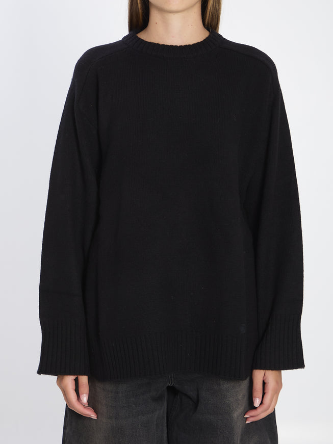 Loulou De Saison Safi Wool And Cashmere Sweater Black