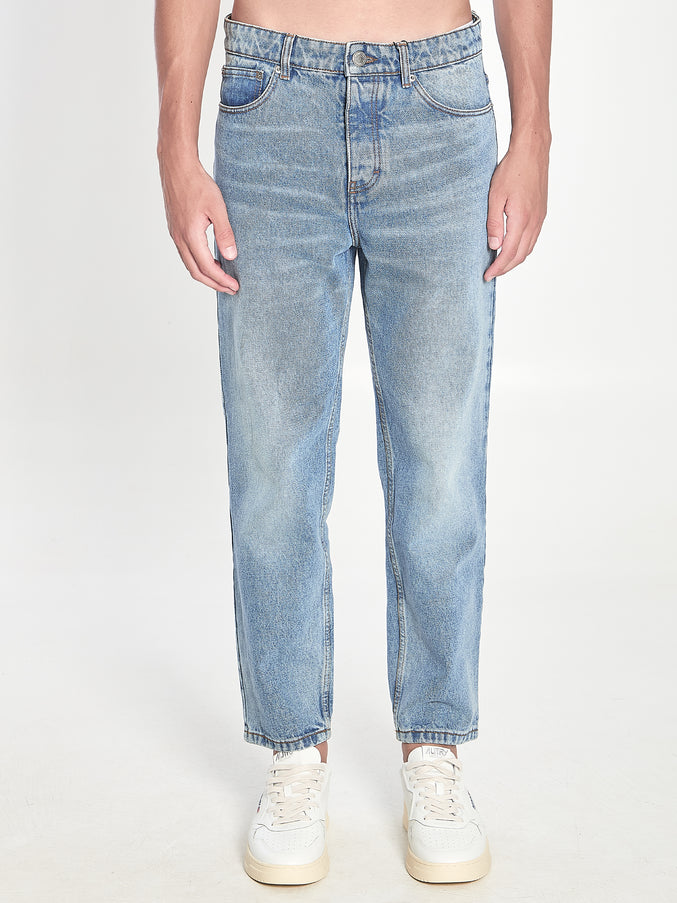 Ami Paris Tapered Fit Jeans Blue