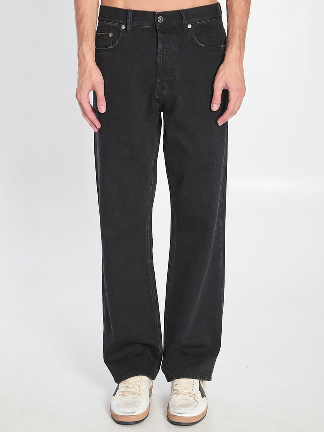 Golden Goose Black Vintage-effect Jeans Black