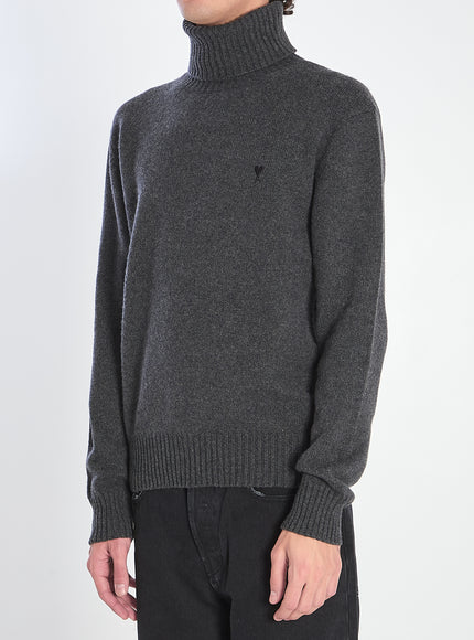 Ami Paris Ami De Coeur Turtleneck Sweater