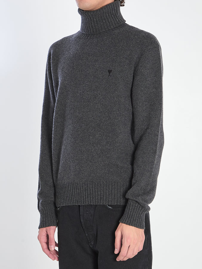 Ami Paris Ami De Coeur Turtleneck Sweater